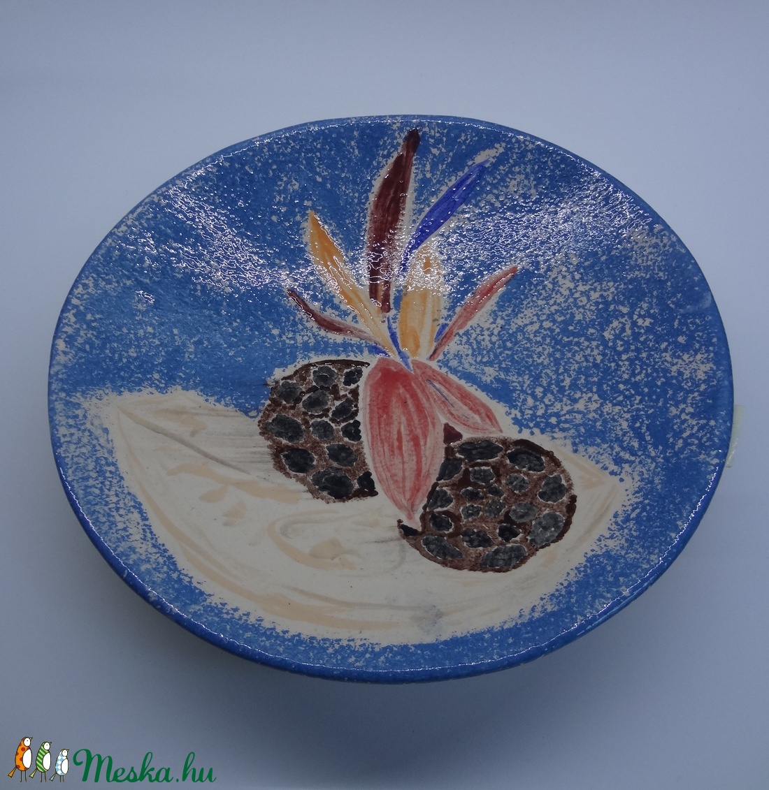 Tál ikebana képpel - otthon & életmód - dekoráció - asztal és polc dekoráció - asztaldísz - Meska.hu