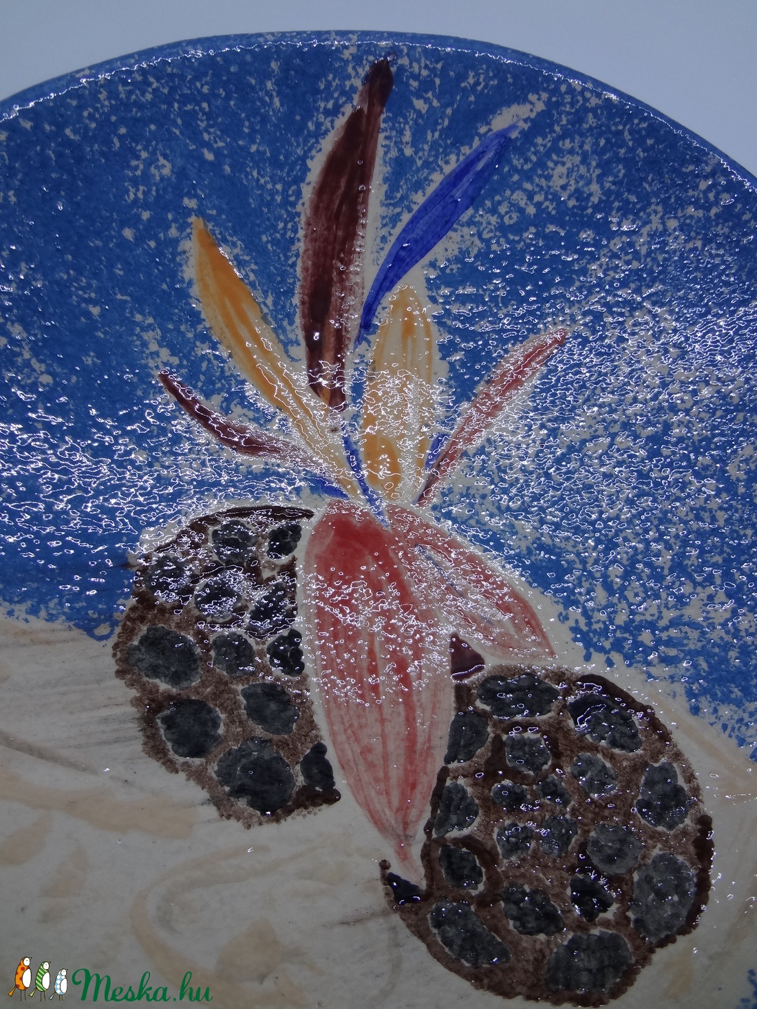 Tál ikebana képpel - otthon & életmód - dekoráció - asztal és polc dekoráció - asztaldísz - Meska.hu