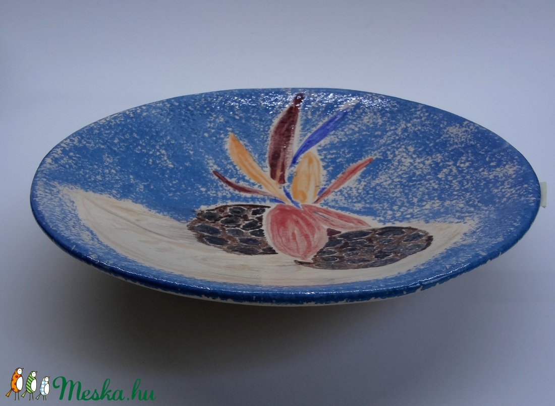 Tál ikebana képpel - otthon & életmód - dekoráció - asztal és polc dekoráció - asztaldísz - Meska.hu