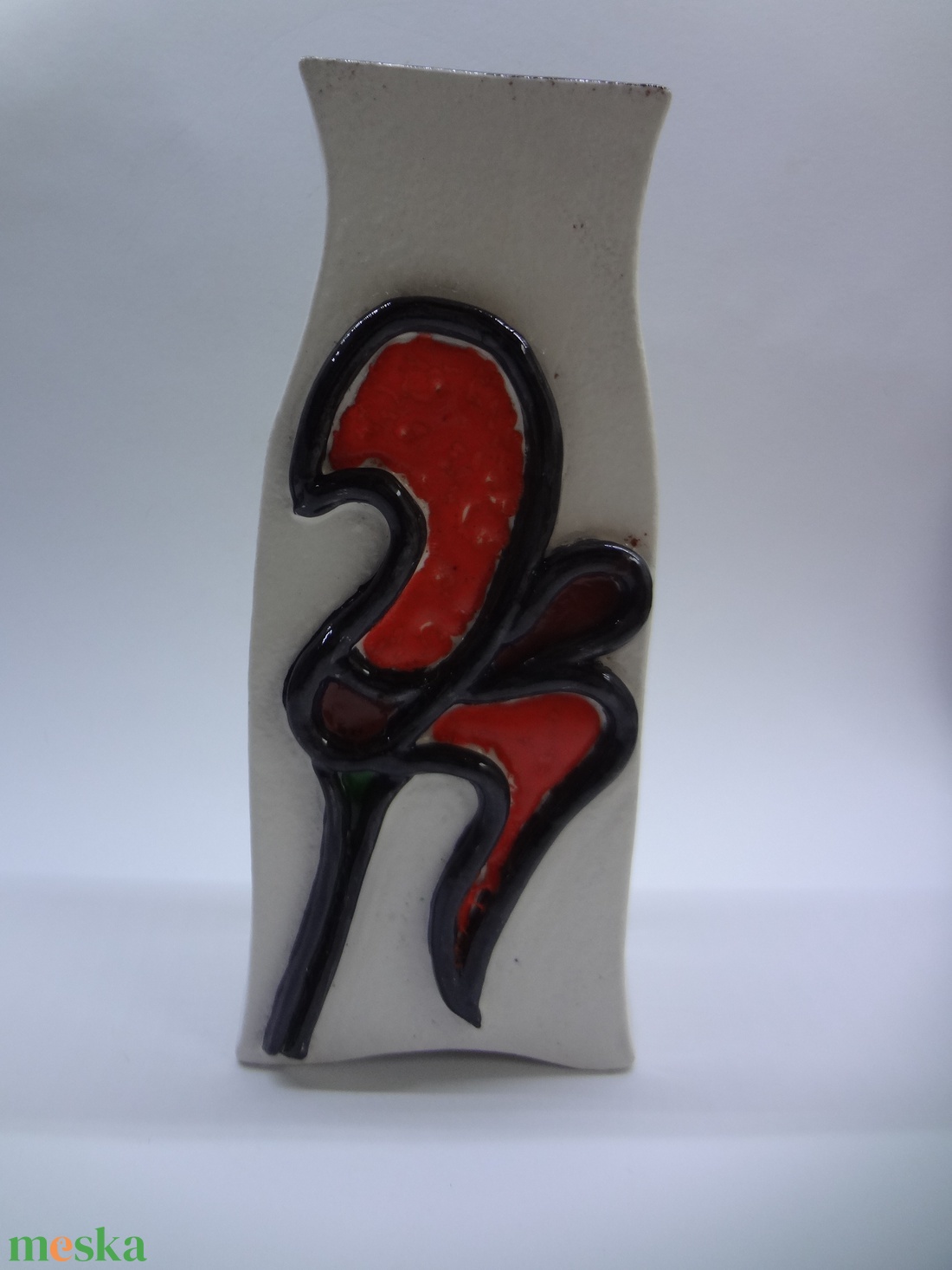 Olvasztott üveg díszítésű váza - otthon & életmód - dekoráció - Meska.hu