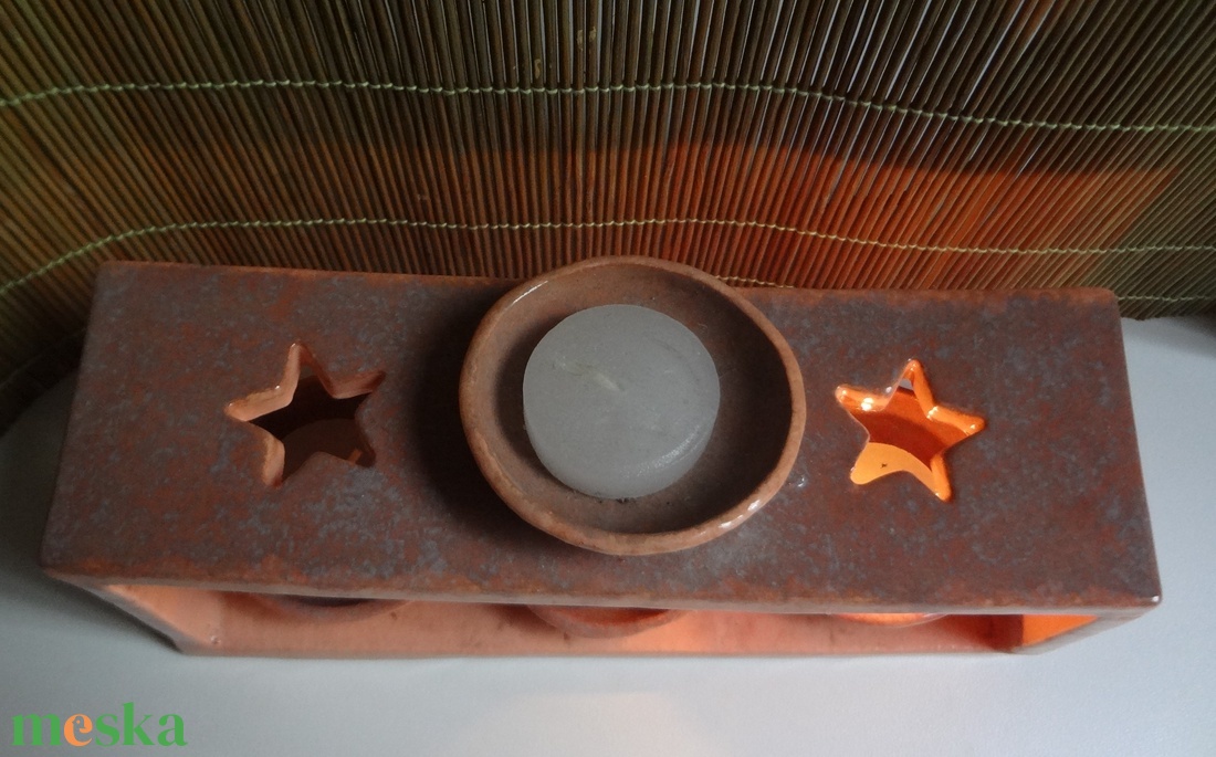 Mécsestartó - karácsony - adventi díszek - adventi asztaldísz - Meska.hu