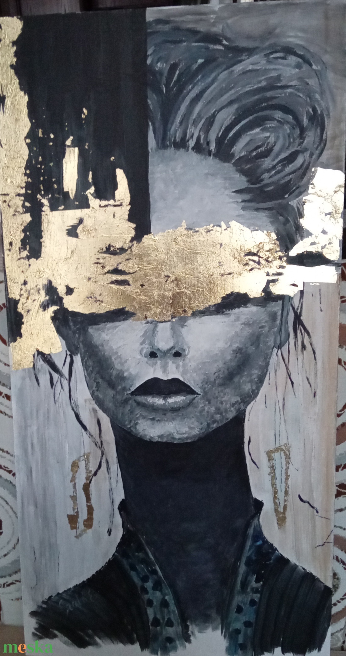 Álarcosbál - művészet - festmény - festmény vegyes technika - Meska.hu