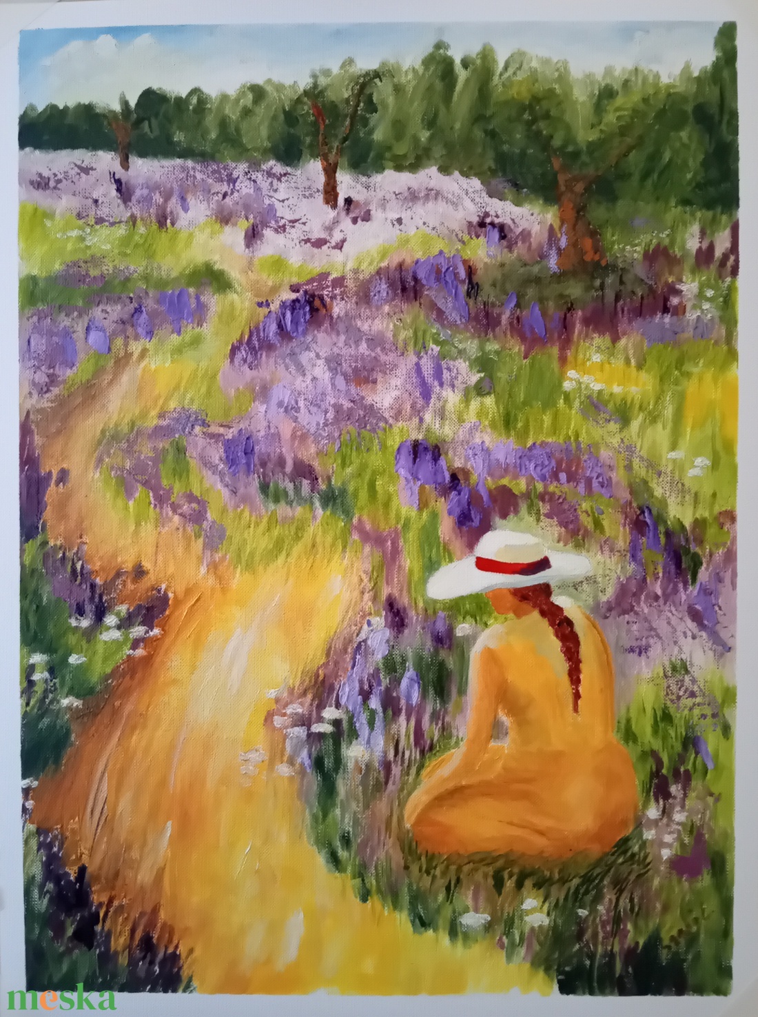 Zsályamező - művészet - festmény - olajfestmény - Meska.hu