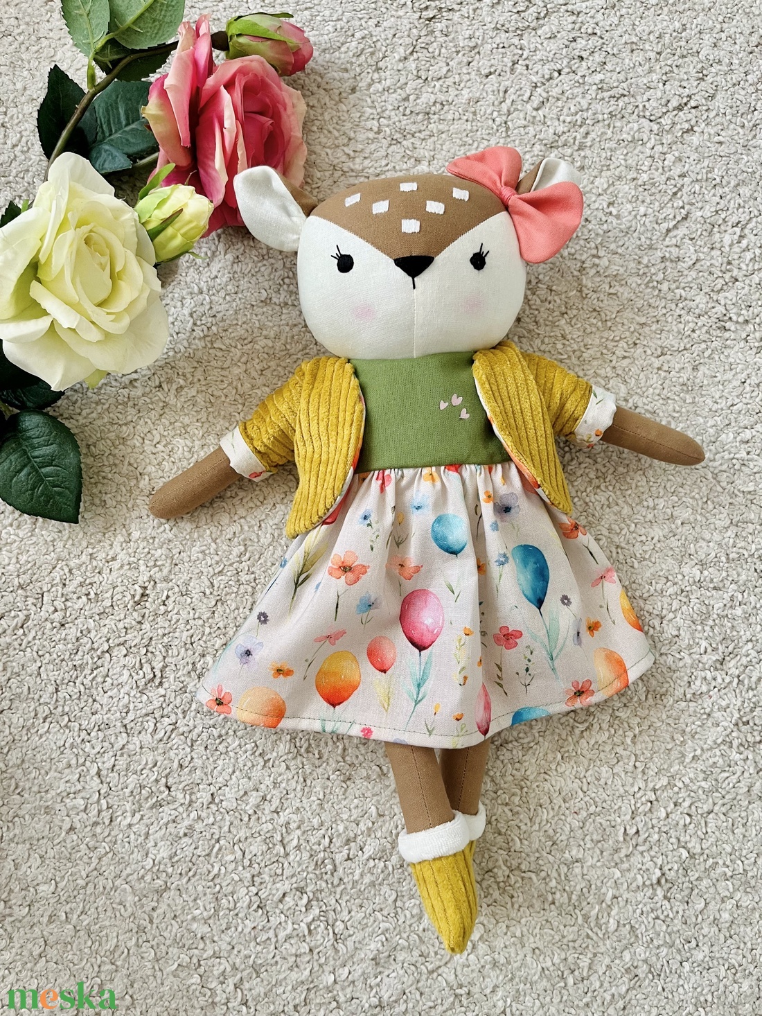 Őzikelány - játék & sport - plüssállat & játékfigura - őzike, szarvas - Meska.hu