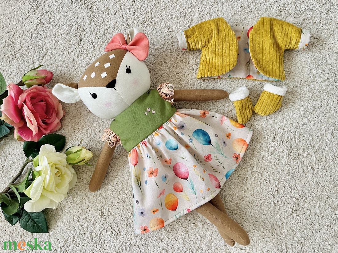 Őzikelány - játék & sport - plüssállat & játékfigura - őzike, szarvas - Meska.hu