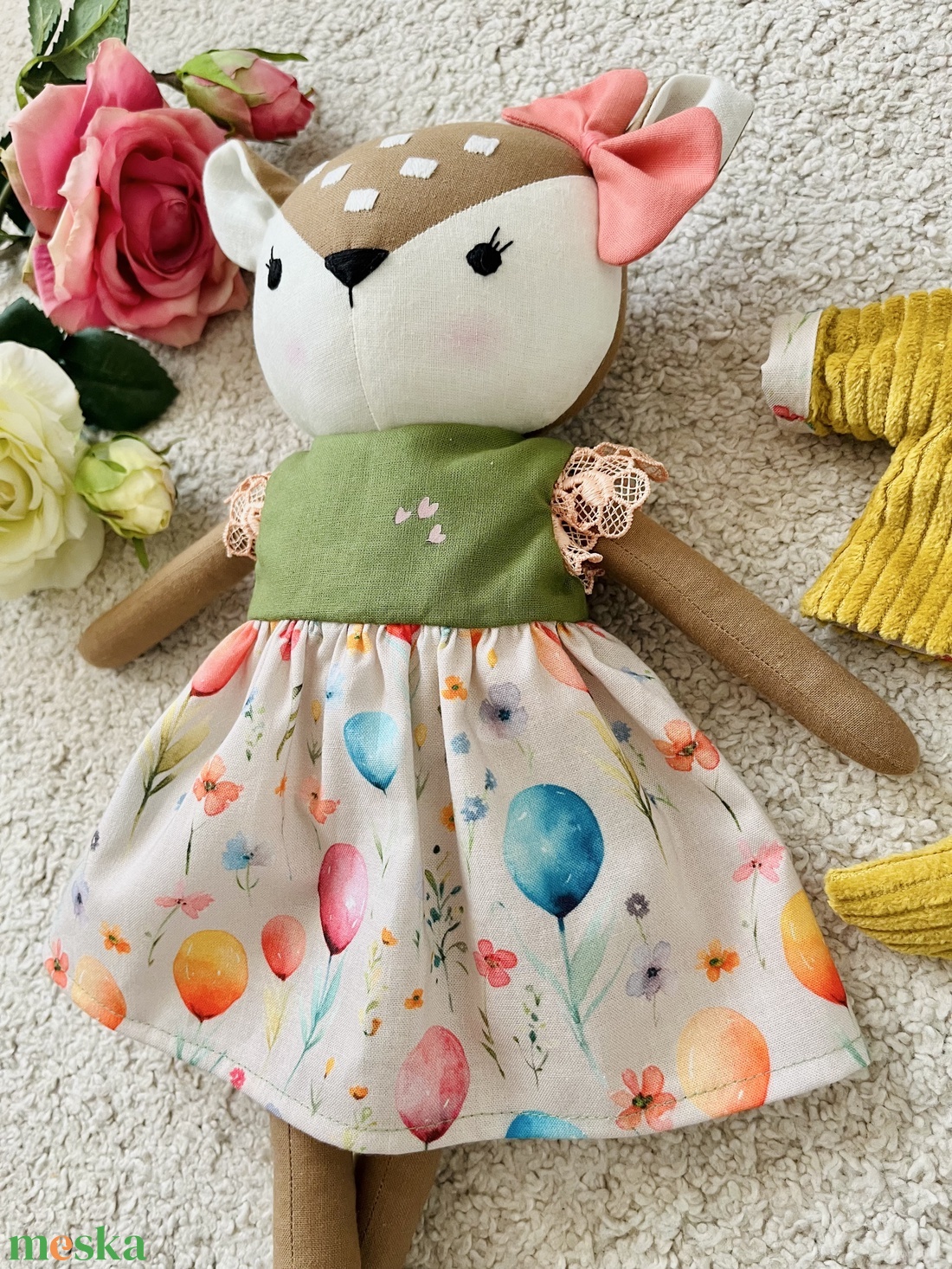 Őzikelány - játék & sport - plüssállat & játékfigura - őzike, szarvas - Meska.hu