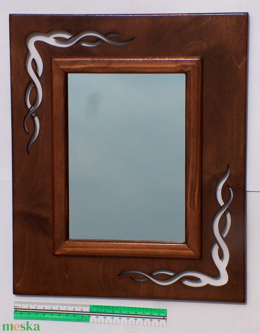 Átló, barna - falitükör  - otthon & életmód - dekoráció - tükör - Meska.hu