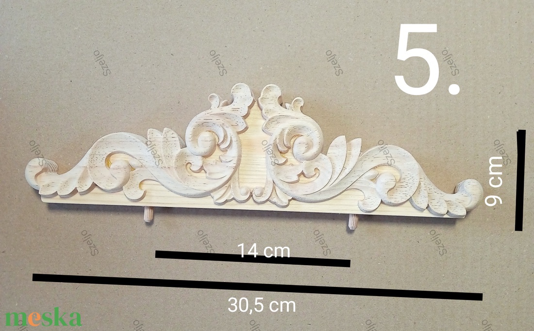 Fa faragott dísz -5. - kellékek & szerszámok - dekorációs kellékek - egyéb kellékek - Meska.hu