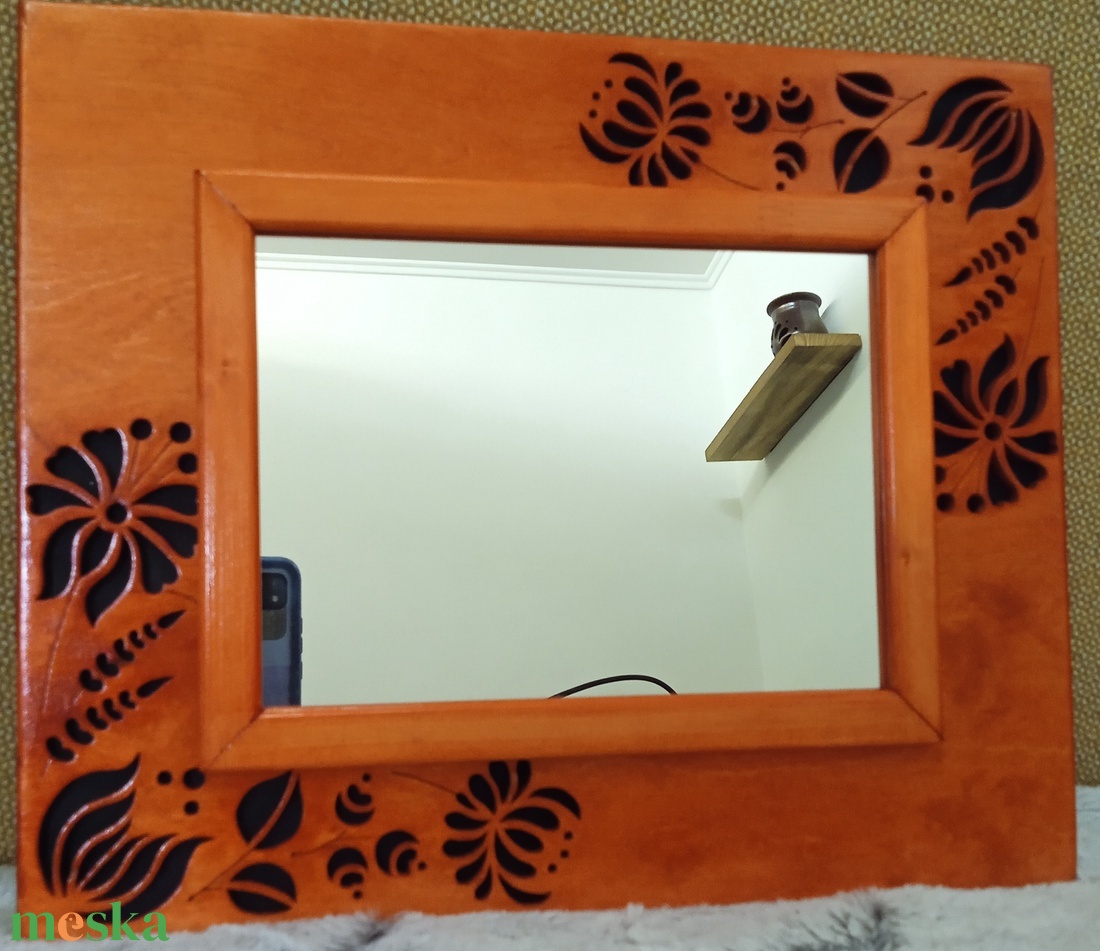 Kalocsai mintás 5 - falitükör  - otthon & életmód - dekoráció - tükör - Meska.hu