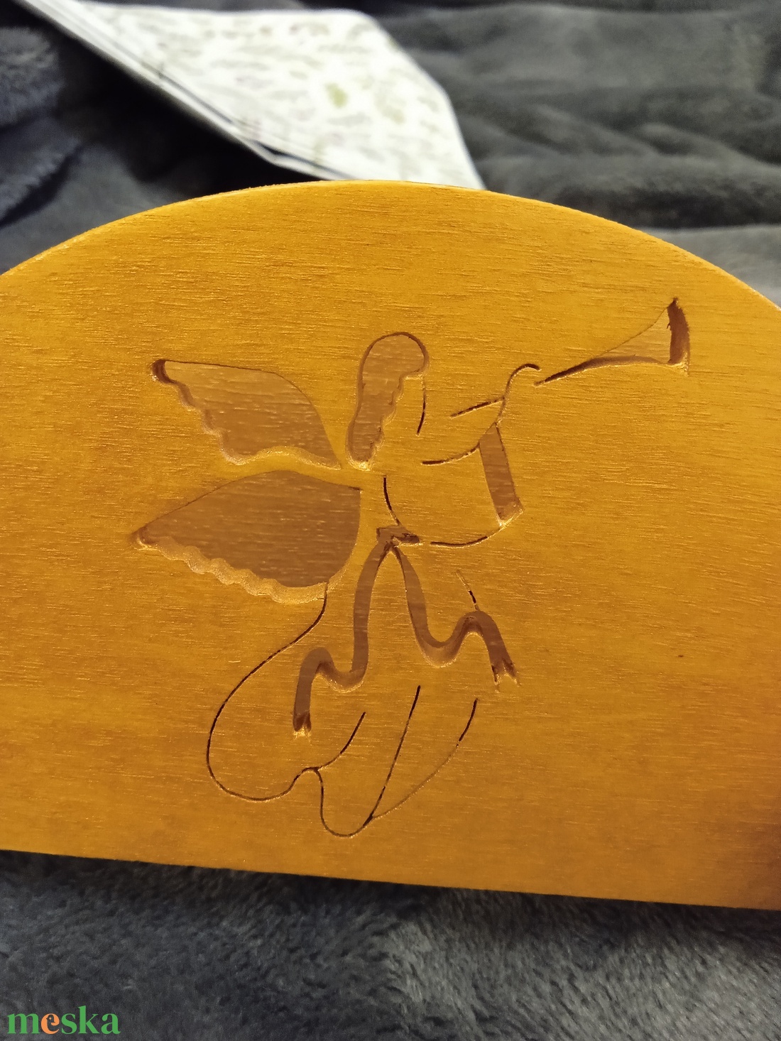 Angyalkás szalvétatartó- 2 - otthon & életmód - dekoráció - asztal és polc dekoráció - asztaldísz - Meska.hu