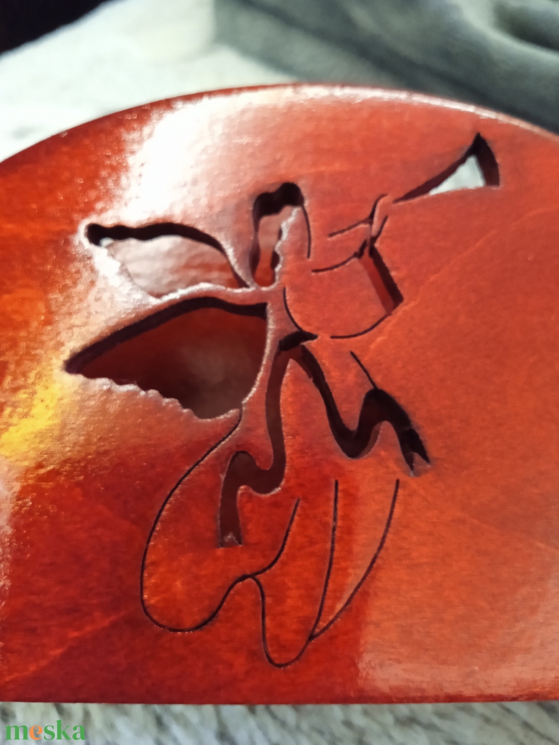 Angyalkás szalvétatartó- 3 - otthon & életmód - dekoráció - asztal és polc dekoráció - asztaldísz - Meska.hu