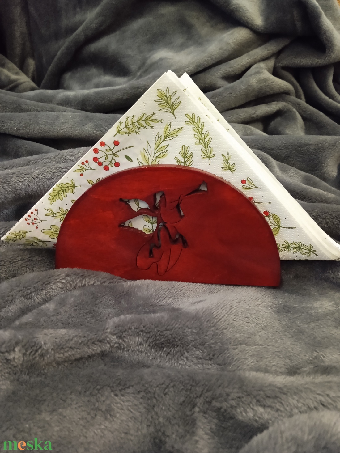 Angyalkás szalvétatartó- 3 - otthon & életmód - dekoráció - asztal és polc dekoráció - asztaldísz - Meska.hu