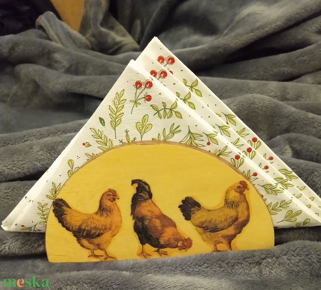 Fa szalvétatató - 2. - otthon & életmód - dekoráció - asztal és polc dekoráció - asztaldísz - Meska.hu