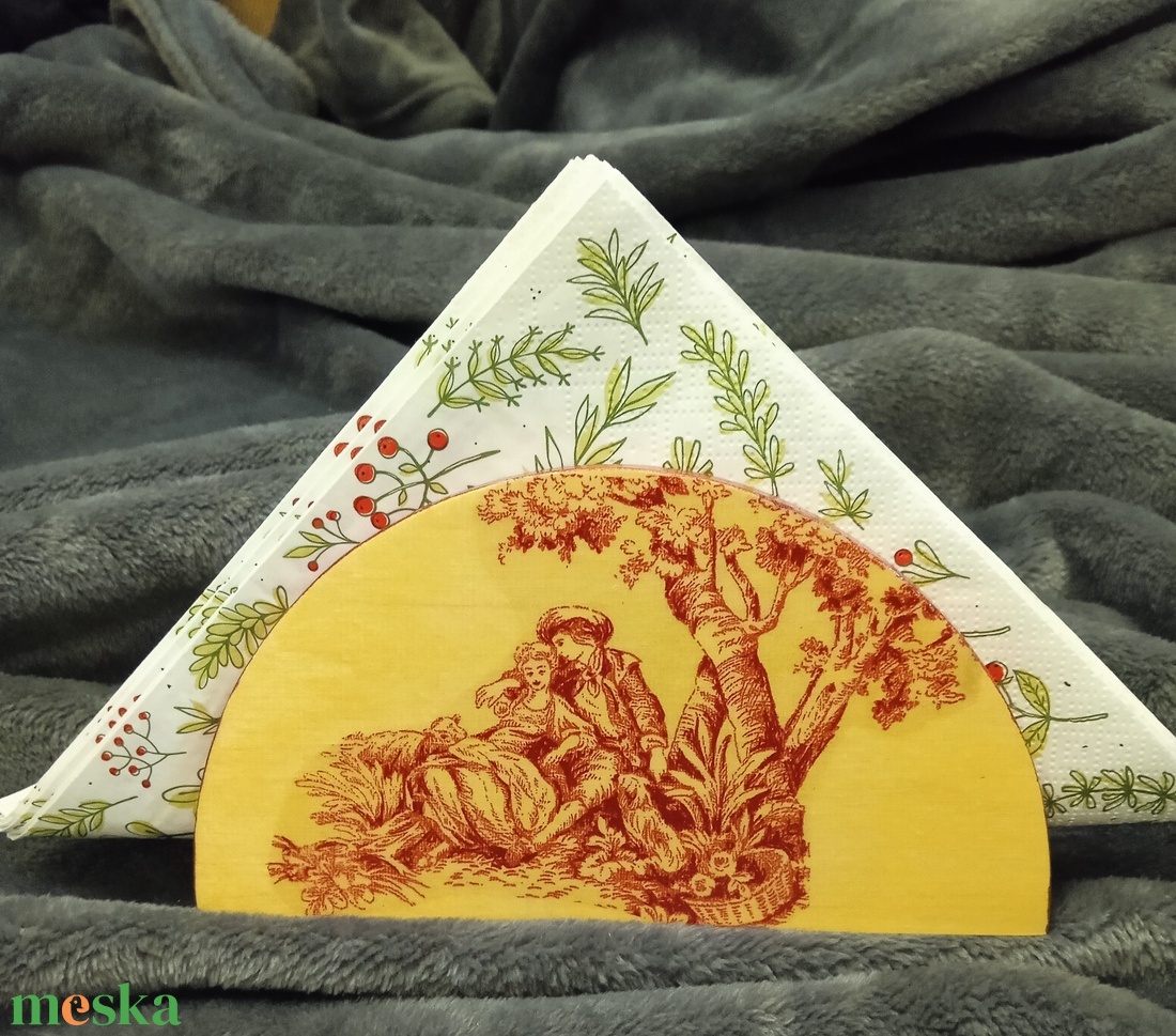 Fa szalvétatató - 3. - otthon & életmód - dekoráció - asztal és polc dekoráció - asztaldísz - Meska.hu