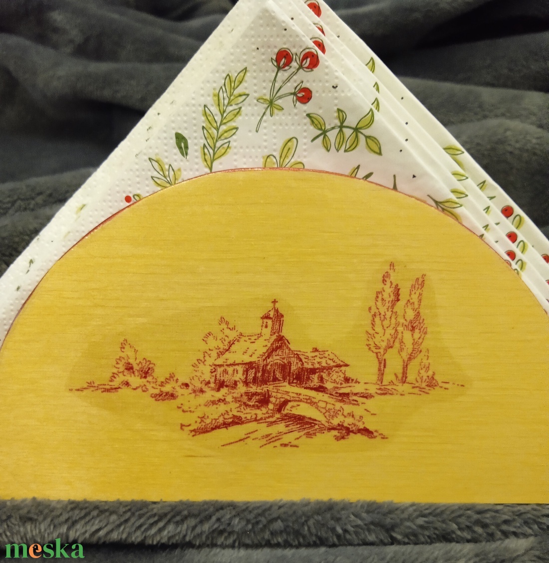 Fa szalvétatató - 3. - otthon & életmód - dekoráció - asztal és polc dekoráció - asztaldísz - Meska.hu