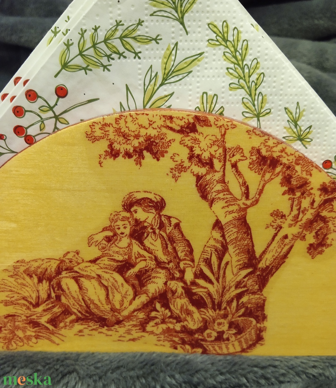 Fa szalvétatató - 3. - otthon & életmód - dekoráció - asztal és polc dekoráció - asztaldísz - Meska.hu