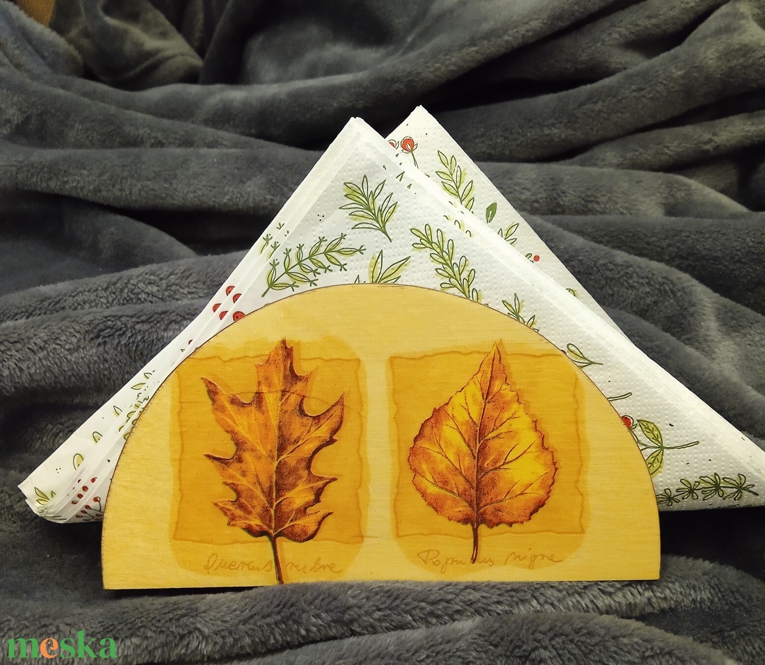 Fa szalvétatató - 4. - otthon & életmód - dekoráció - asztal és polc dekoráció - asztaldísz - Meska.hu