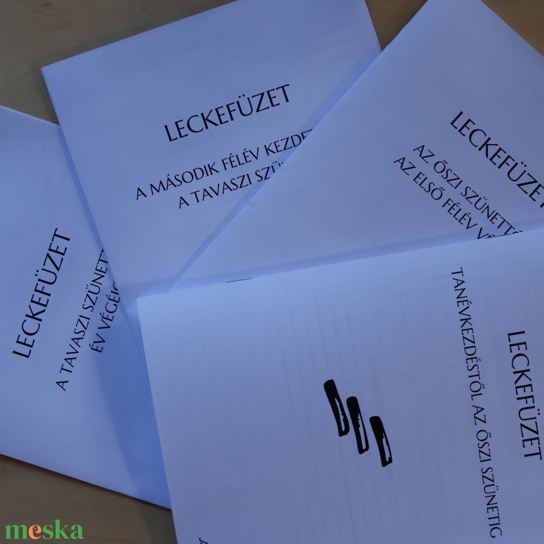 Nyomtatható jegyzetfüzet - leckefüzet minden negyedévre - otthon & életmód - papír, írószer - jegyzetfüzet & napló - Meska.hu