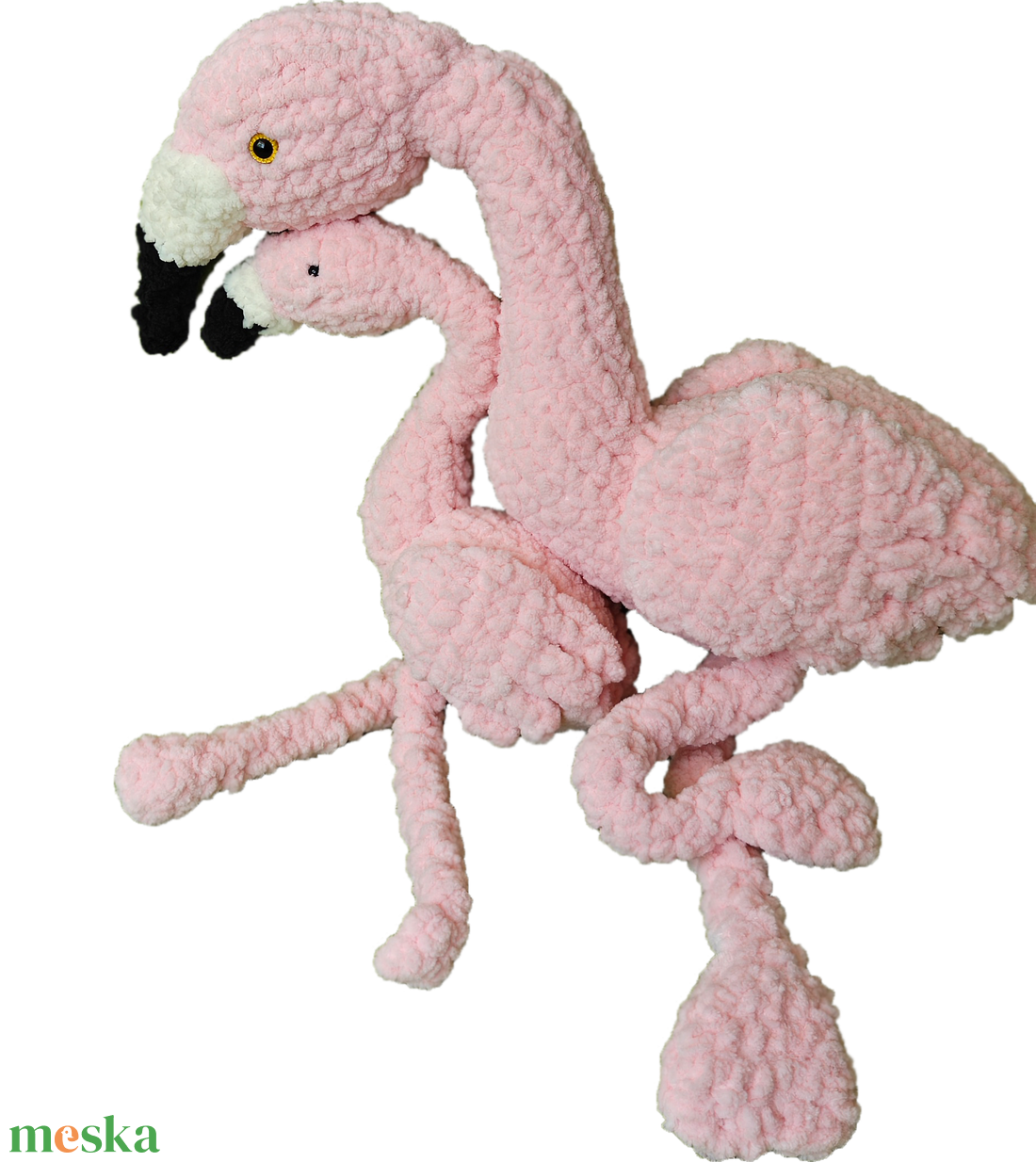 Horgolt flamingo - játék & sport - plüssállat & játékfigura - más figura - Meska.hu