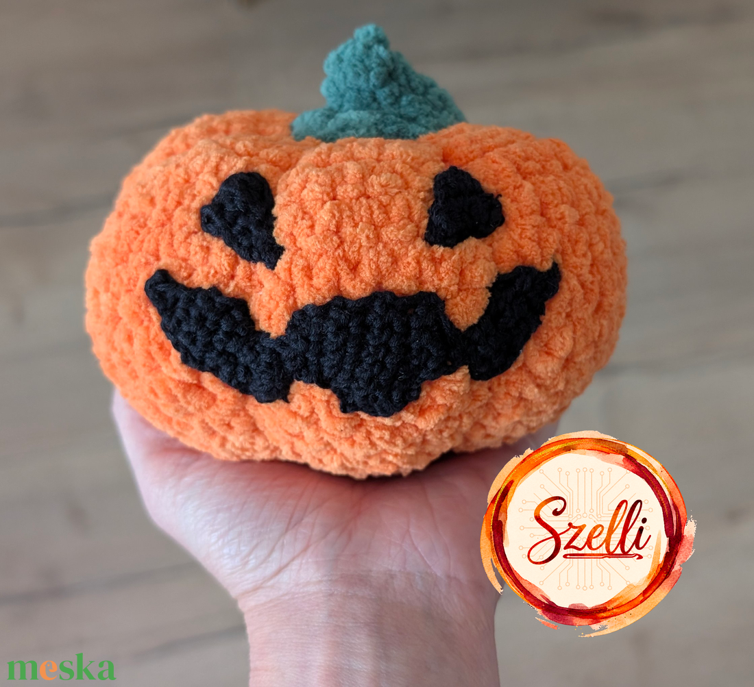 Horgolt tök - otthon & életmód - dekoráció - halloween - halloweeni asztaldísz - Meska.hu