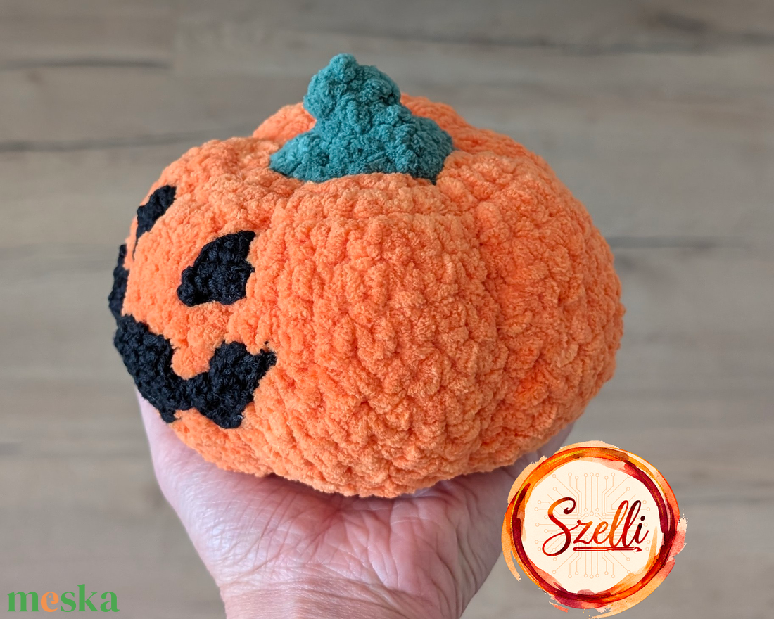 Horgolt tök - otthon & életmód - dekoráció - halloween - halloweeni asztaldísz - Meska.hu