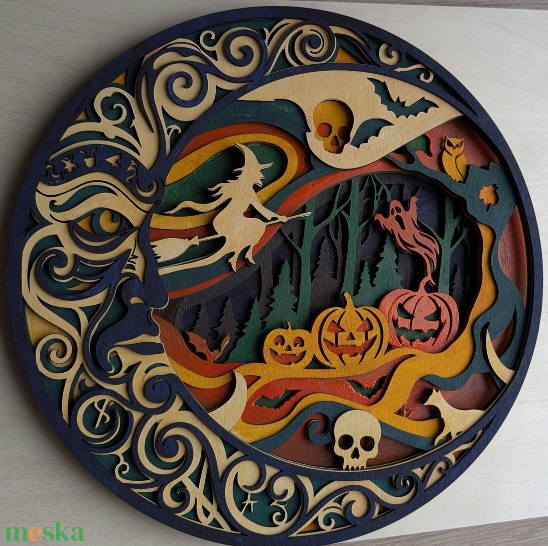 Halloween dekoráció - otthon & életmód - dekoráció - kép & falikép - táblakép - Meska.hu