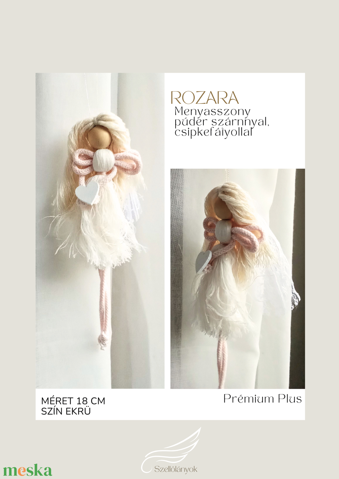 RozAra makramé szellőlány - otthon & életmód - dekoráció - fali és függő dekoráció - függődísz - Meska.hu RozAra makramé szellőlány - otthon & életmód - dekoráció - fali és függő dekoráció - függődísz - Meska.hu