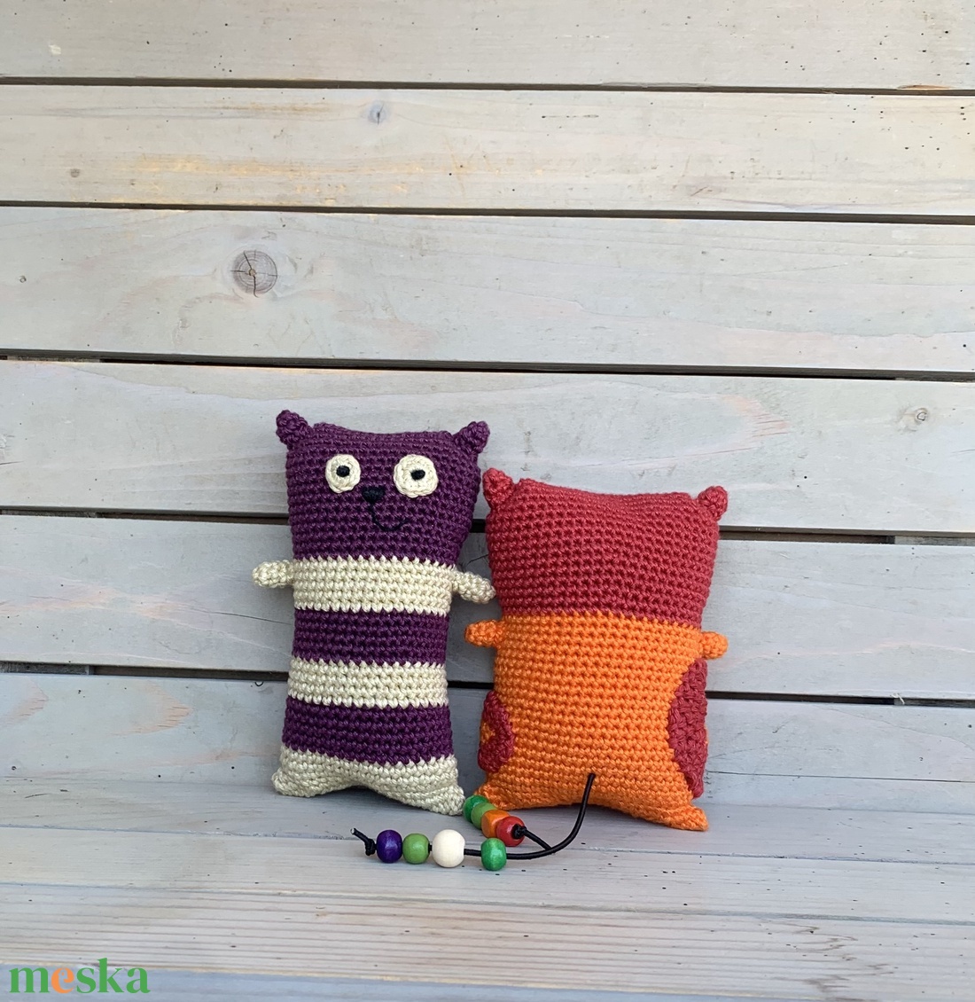 Cipelő cicák-horgolt - játék & sport - plüssállat & játékfigura - cica - Meska.hu