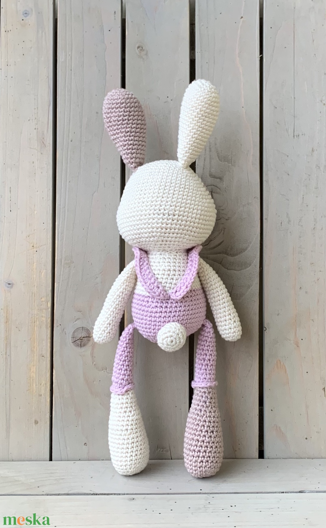  Foltos nyuszi fodros pánttal - játék & sport - plüssállat & játékfigura - nyuszi - Meska.hu