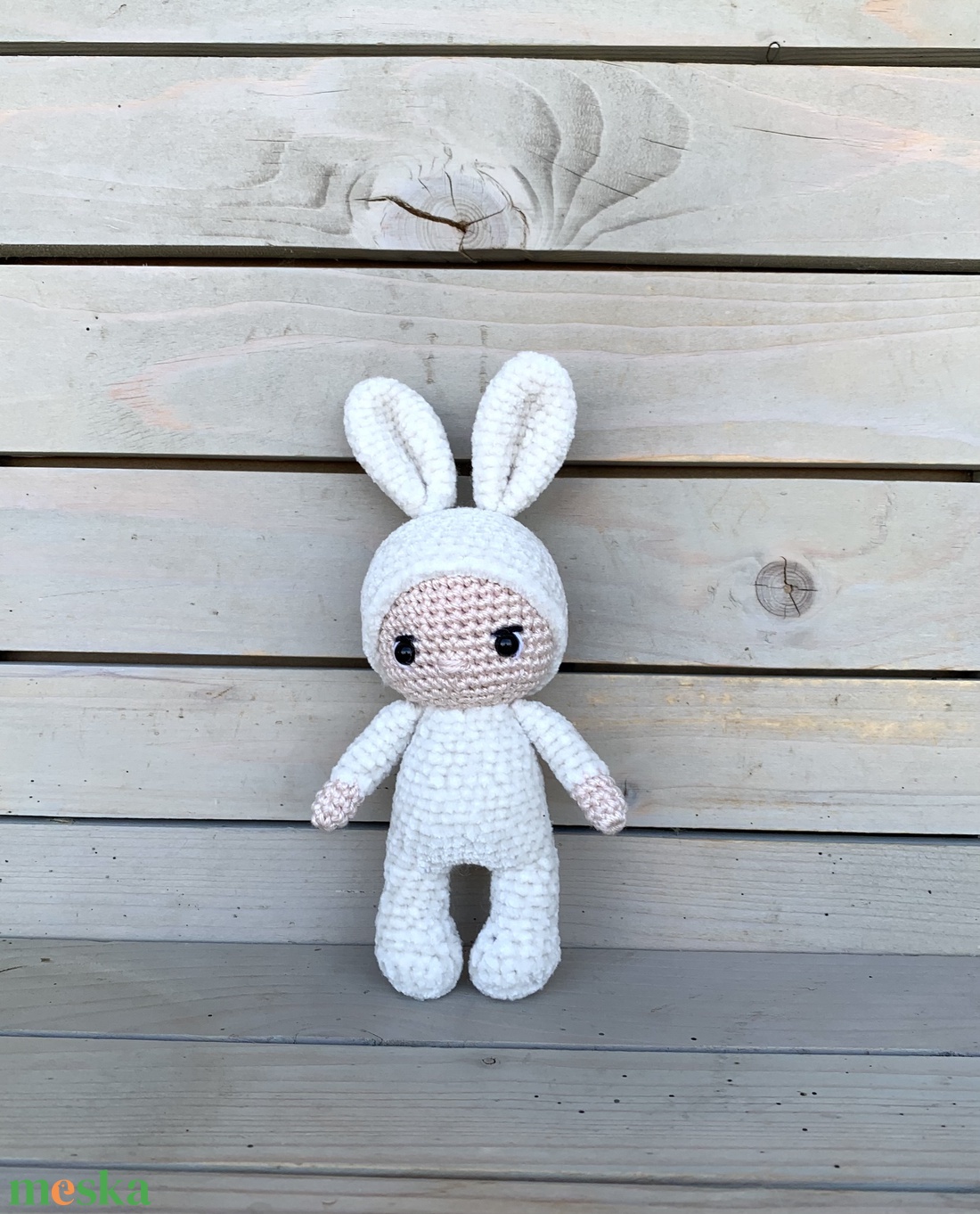 Nyuszi baba - mini - játék & sport - plüssállat & játékfigura - nyuszi - Meska.hu