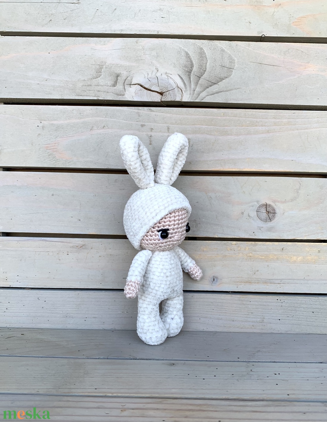 Nyuszi baba - mini - játék & sport - plüssállat & játékfigura - nyuszi - Meska.hu