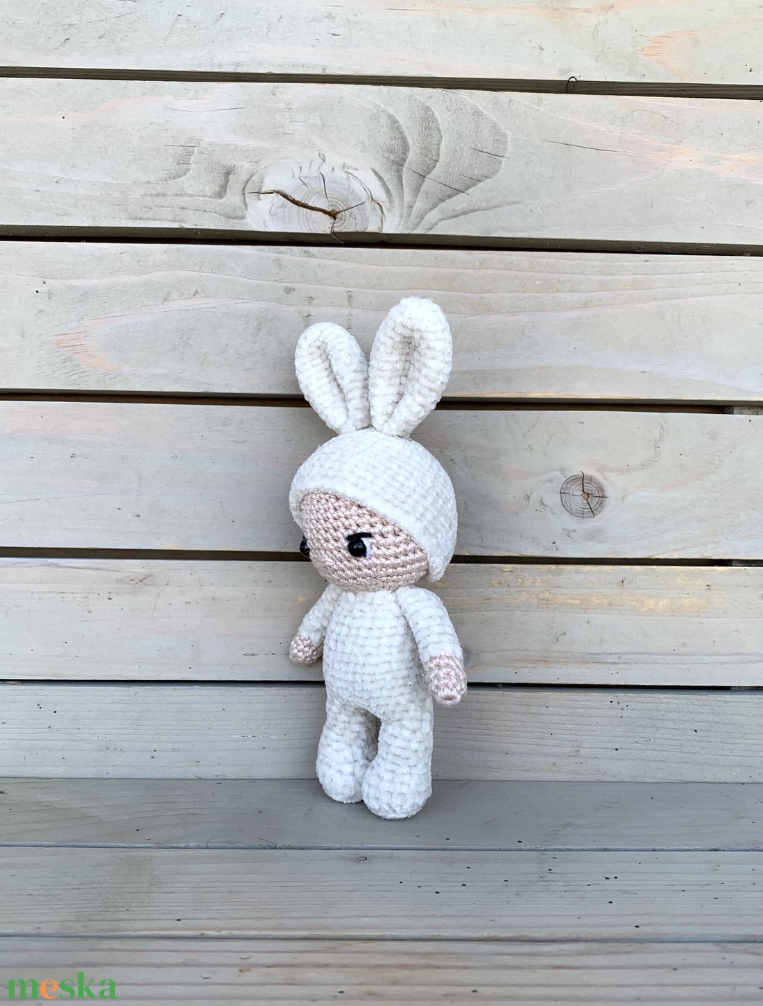 Nyuszi baba - mini - játék & sport - plüssállat & játékfigura - nyuszi - Meska.hu