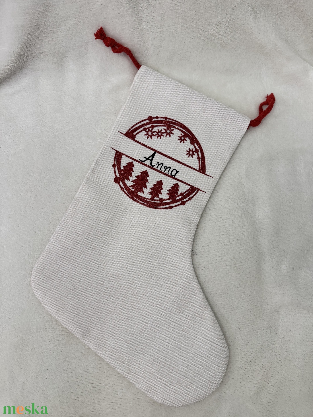 Személyre Szóló Karácsonyi Zokni Vászonból  Egyedi Névvel - karácsony - mikulás - mikulás csizma és zokni - Meska.hu Személyre Szóló Karácsonyi Zokni Vászonból  Egyedi Névvel - karácsony - mikulás - mikulás csizma és zokni - Meska.hu