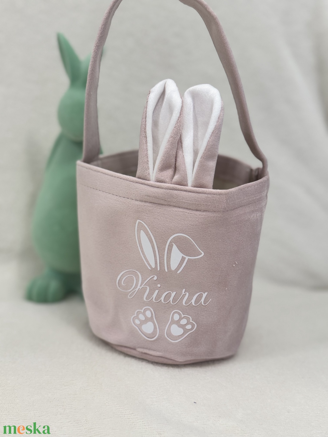 Húsvéti egyediesített kis kosár - ünnepi díszek, dekorációk - húsvéti díszek és dekorációk - húsvéti kosár - Meska.hu