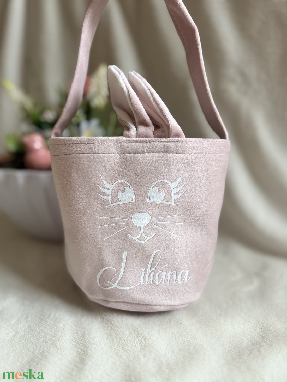 Húsvéti egyediesített kis kosár - ünnepi díszek, dekorációk - húsvéti díszek és dekorációk - húsvéti kosár - Meska.hu