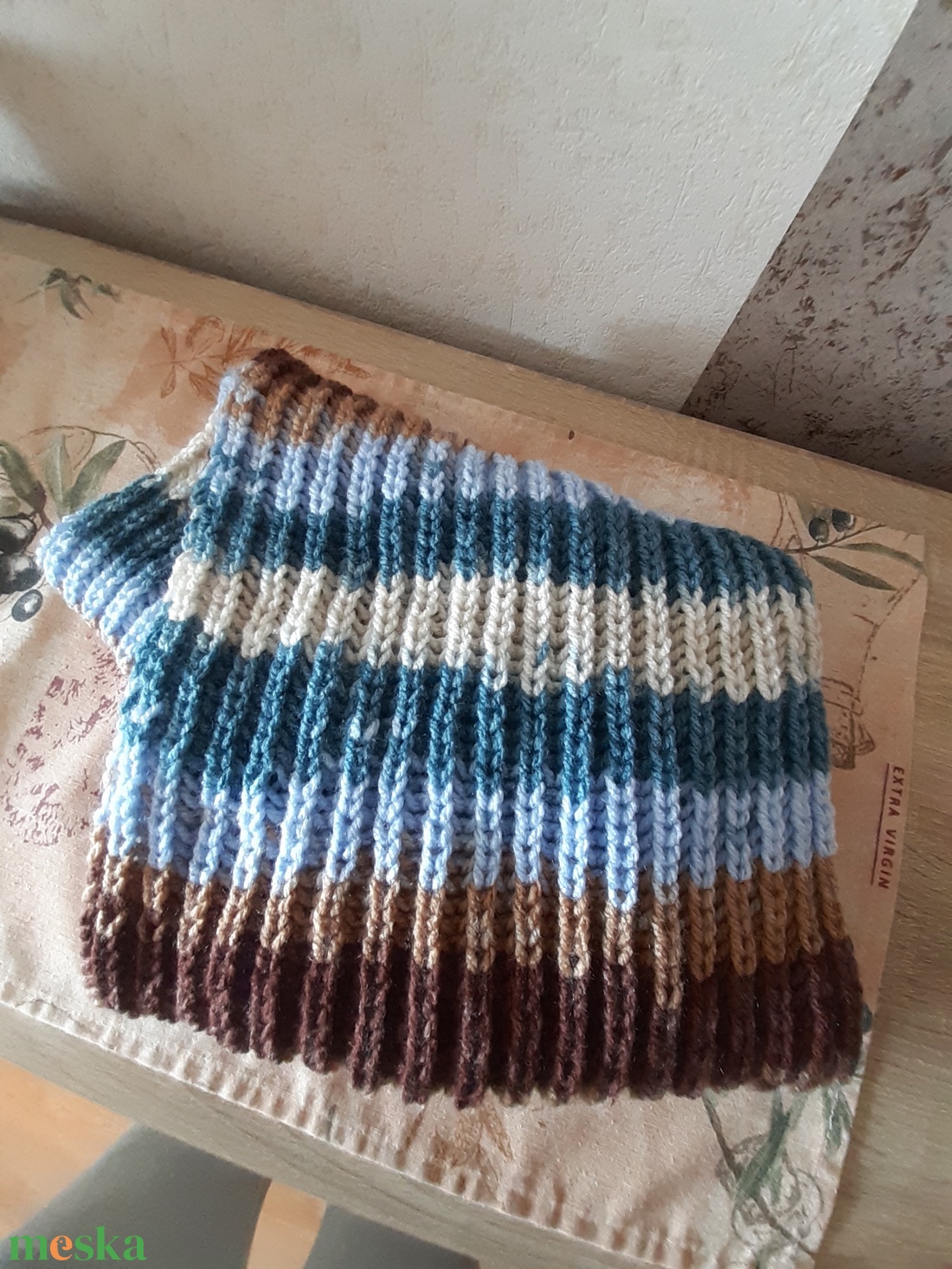 Kötött női körsál  sport - ruha & divat - sál, sapka, kendő - sál - Meska.hu