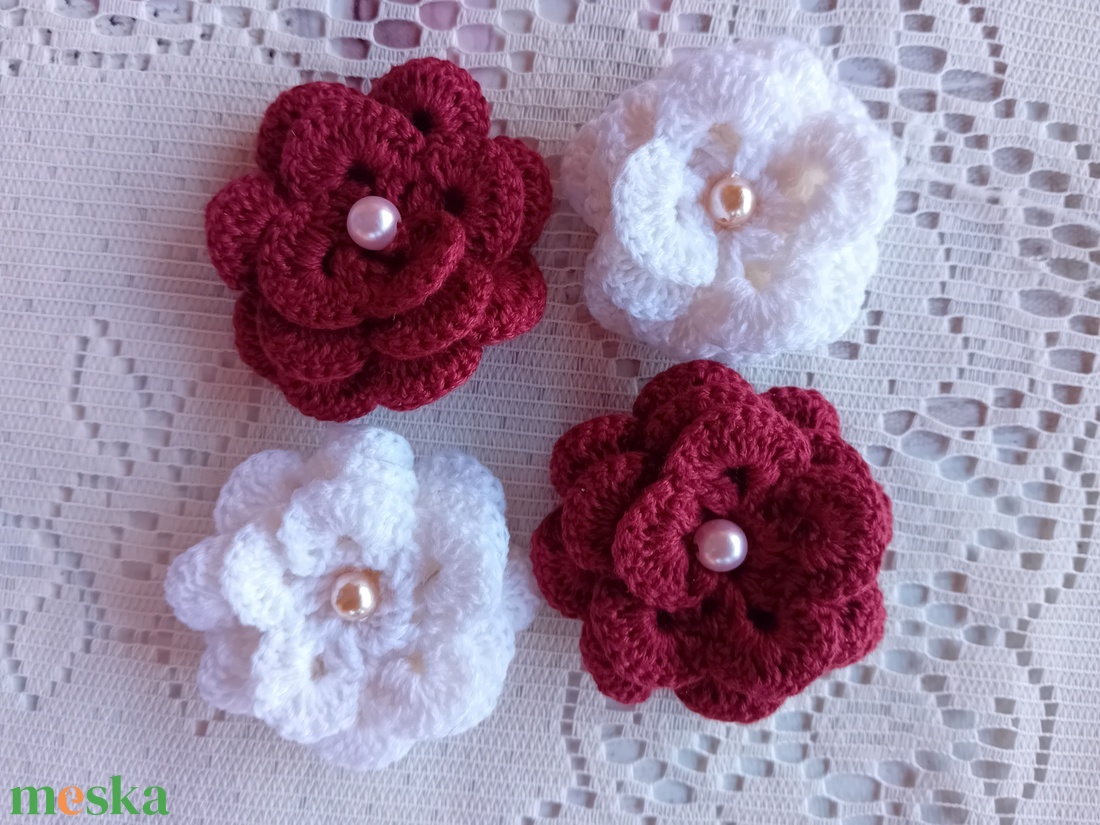 Horgolt kamélia virág vegyes  - otthon & életmód - dekoráció - dísztárgy - Meska.hu Horgolt kamélia virág vegyes  - otthon & életmód - dekoráció - dísztárgy - Meska.hu