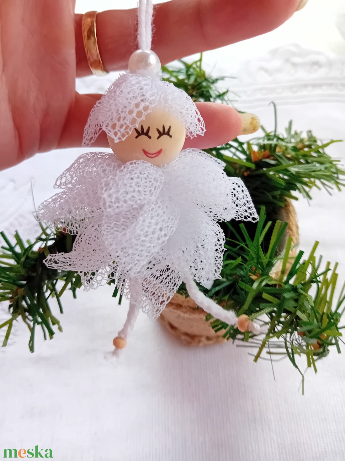 Karácsonyi tündér dekoráció  - karácsony - karácsonyi lakásdekoráció - karácsonyfadíszek - Meska.hu Karácsonyi tündér dekoráció  - karácsony - karácsonyi lakásdekoráció - karácsonyfadíszek - Meska.hu