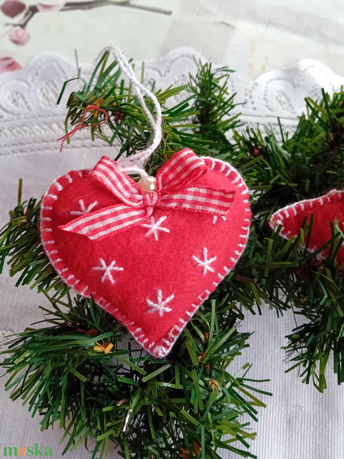 Karácsonyfadísz, dekoráció - karácsony - karácsonyi lakásdekoráció - karácsonyfadíszek - Meska.hu