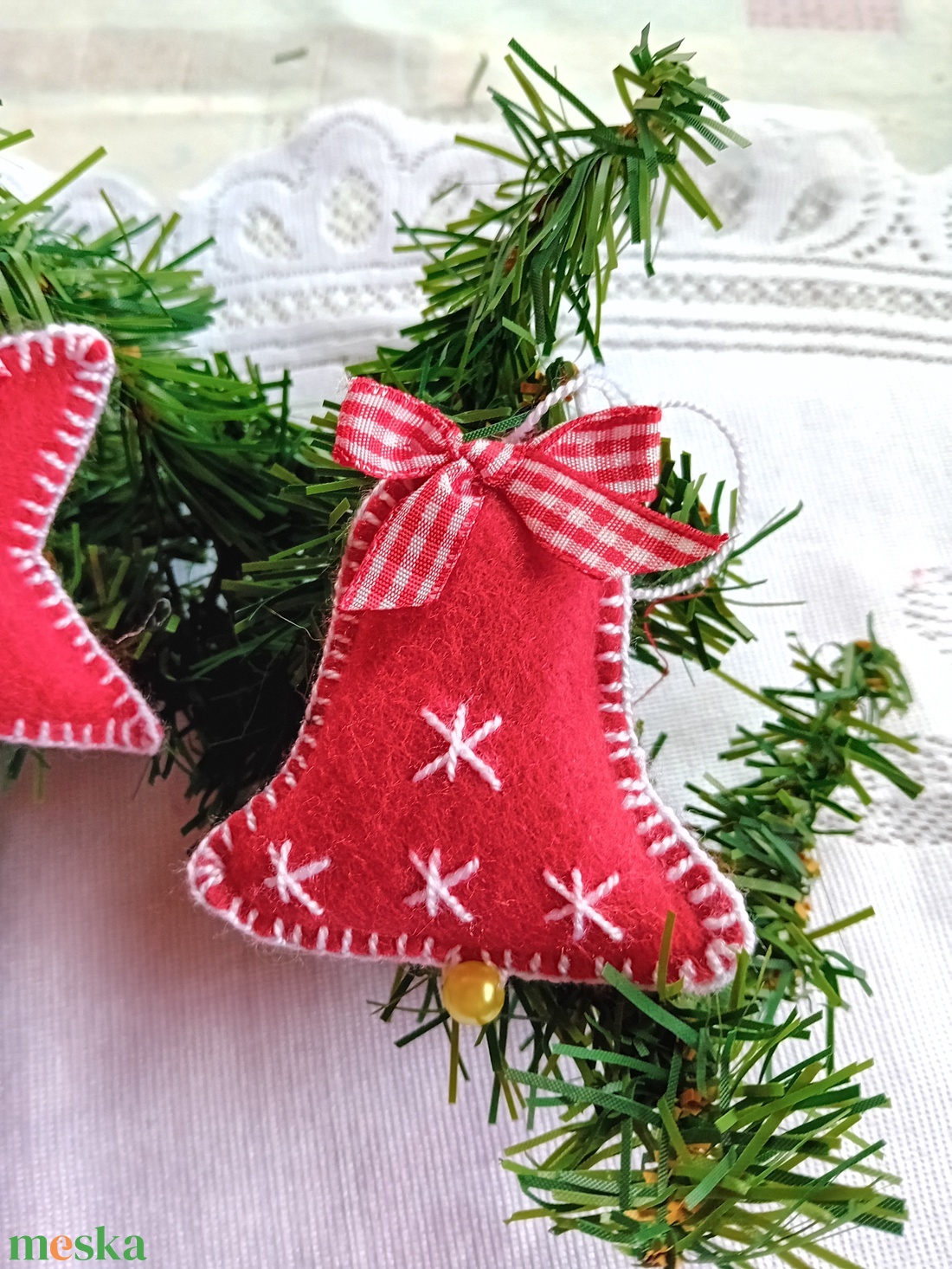 Karácsonyfadísz, dekoráció - karácsony - karácsonyi lakásdekoráció - karácsonyfadíszek - Meska.hu
