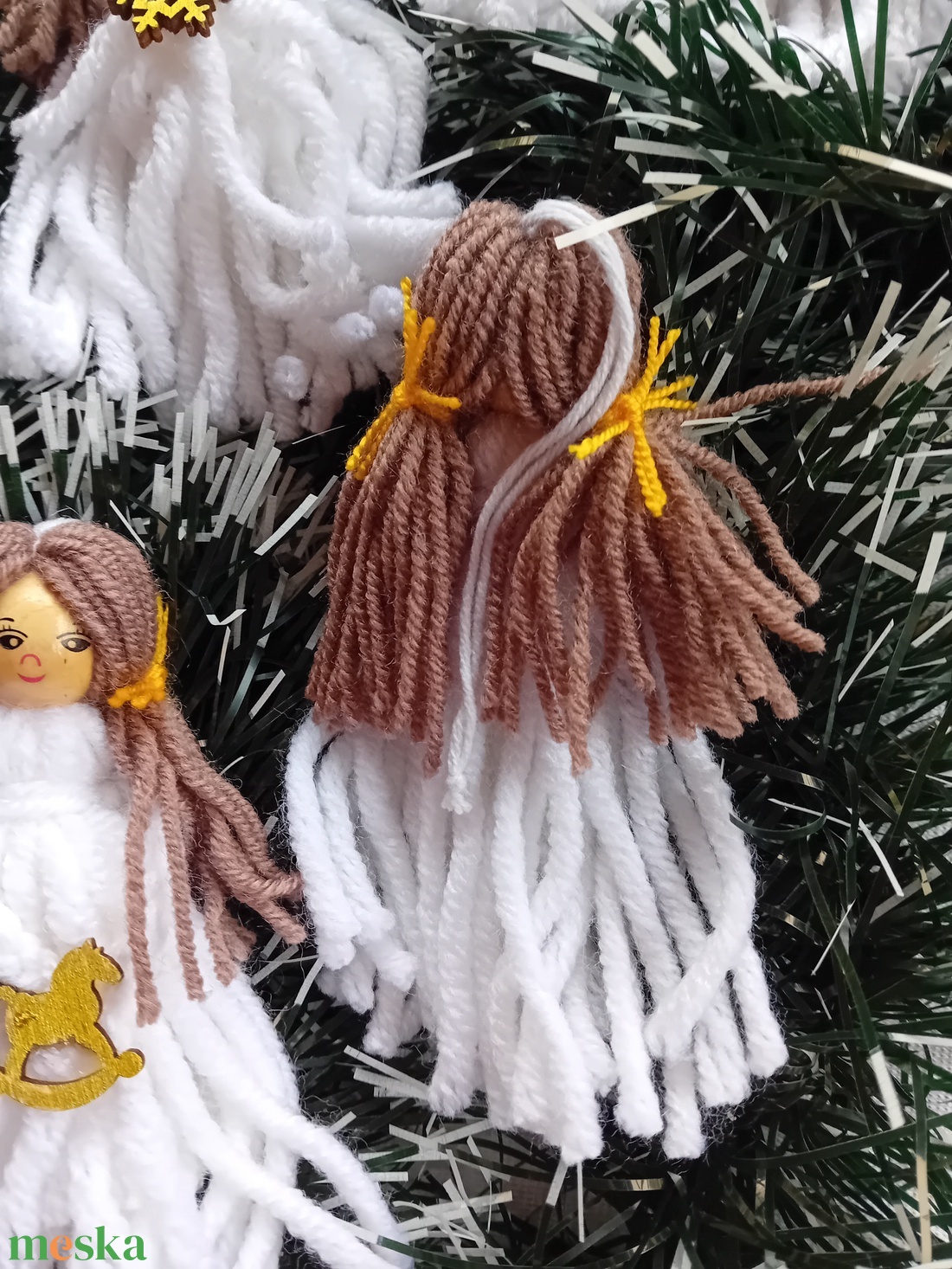 Fonal angyalka  - karácsony - karácsonyi lakásdekoráció - karácsonyfadíszek - Meska.hu Fonal angyalka  - karácsony - karácsonyi lakásdekoráció - karácsonyfadíszek - Meska.hu