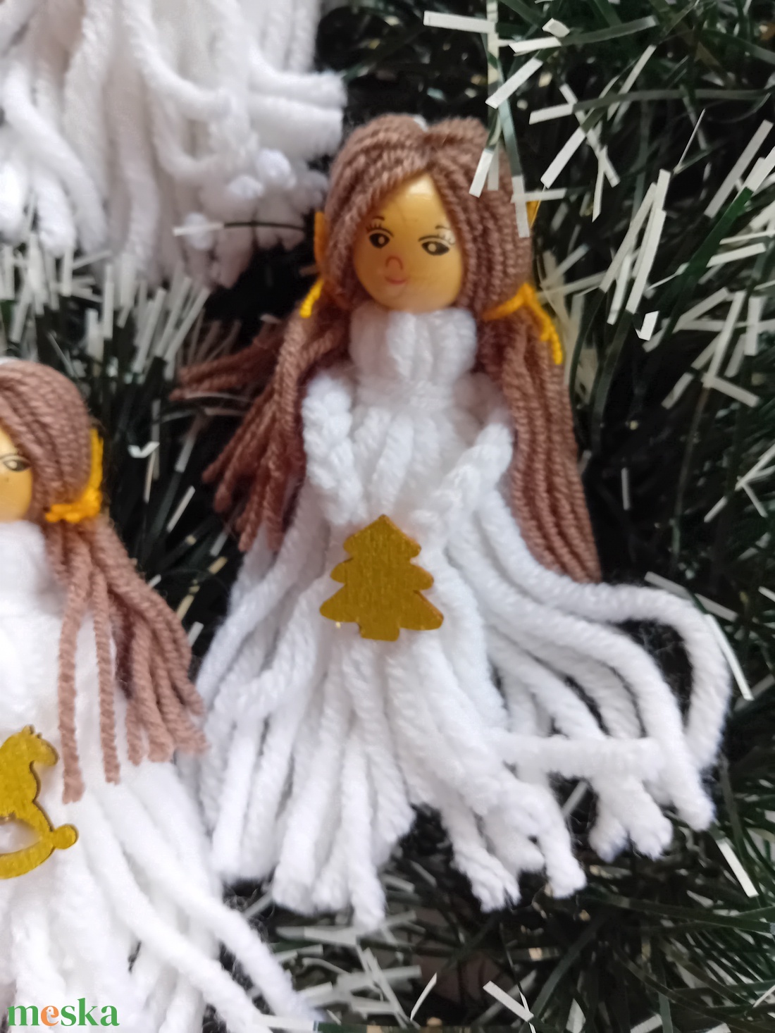 Fonal angyalka  - karácsony - karácsonyi lakásdekoráció - karácsonyfadíszek - Meska.hu Fonal angyalka  - karácsony - karácsonyi lakásdekoráció - karácsonyfadíszek - Meska.hu