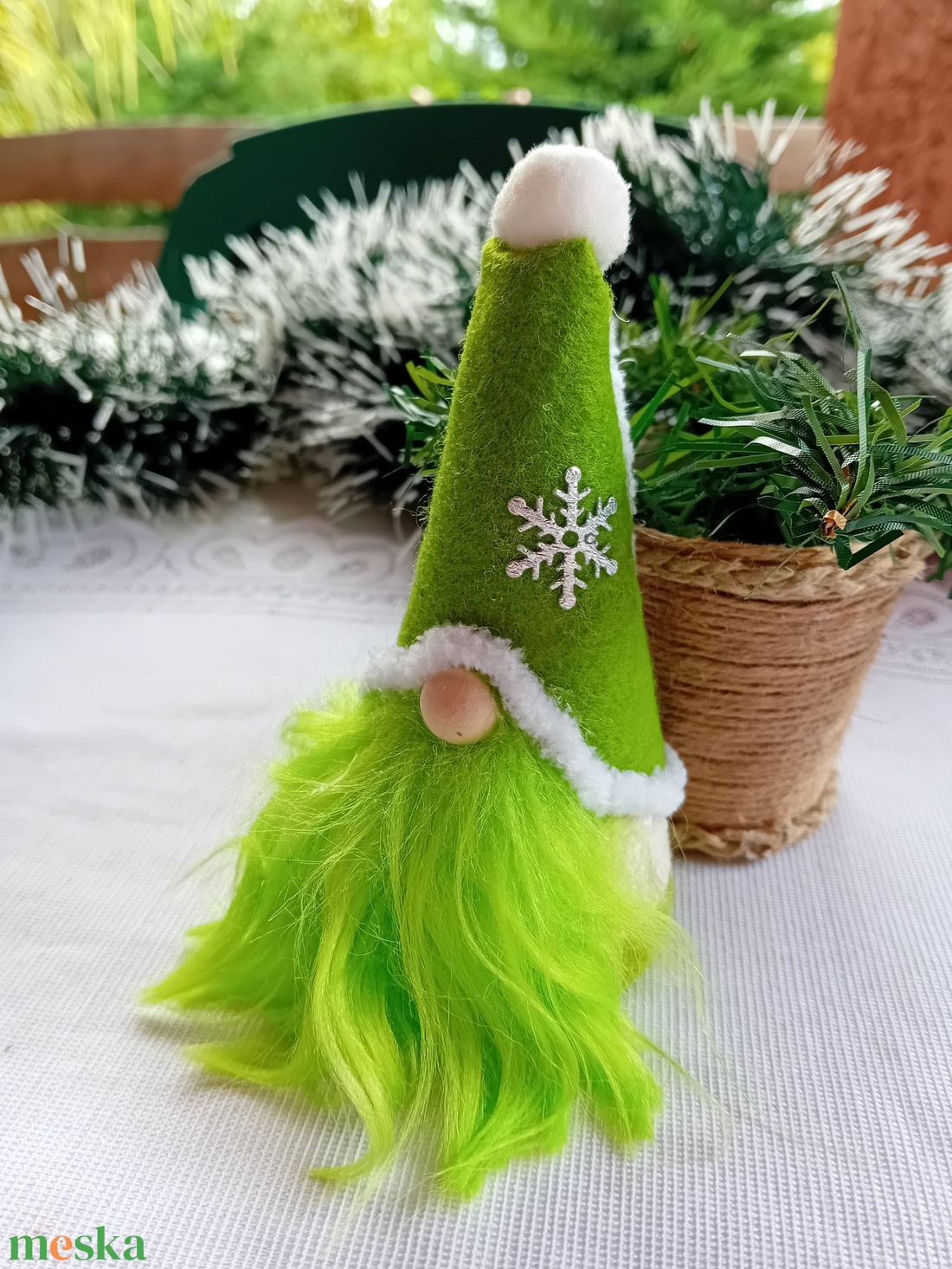 Karácsonyi zöldmanó - karácsony - karácsonyi lakásdekoráció - karácsonyi manók, figurák - Meska.hu Karácsonyi zöldmanó - karácsony - karácsonyi lakásdekoráció - karácsonyi manók, figurák - Meska.hu