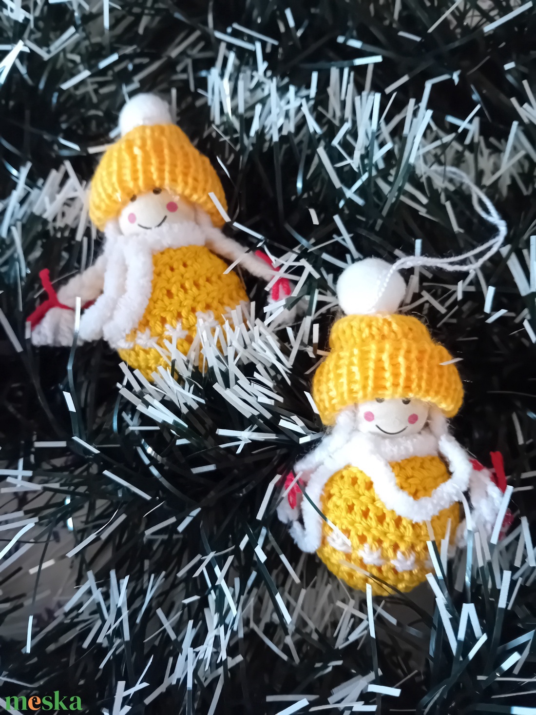 Karácsonyi dekorációs  kislány  - karácsony - karácsonyi lakásdekoráció - karácsonyfadíszek - Meska.hu