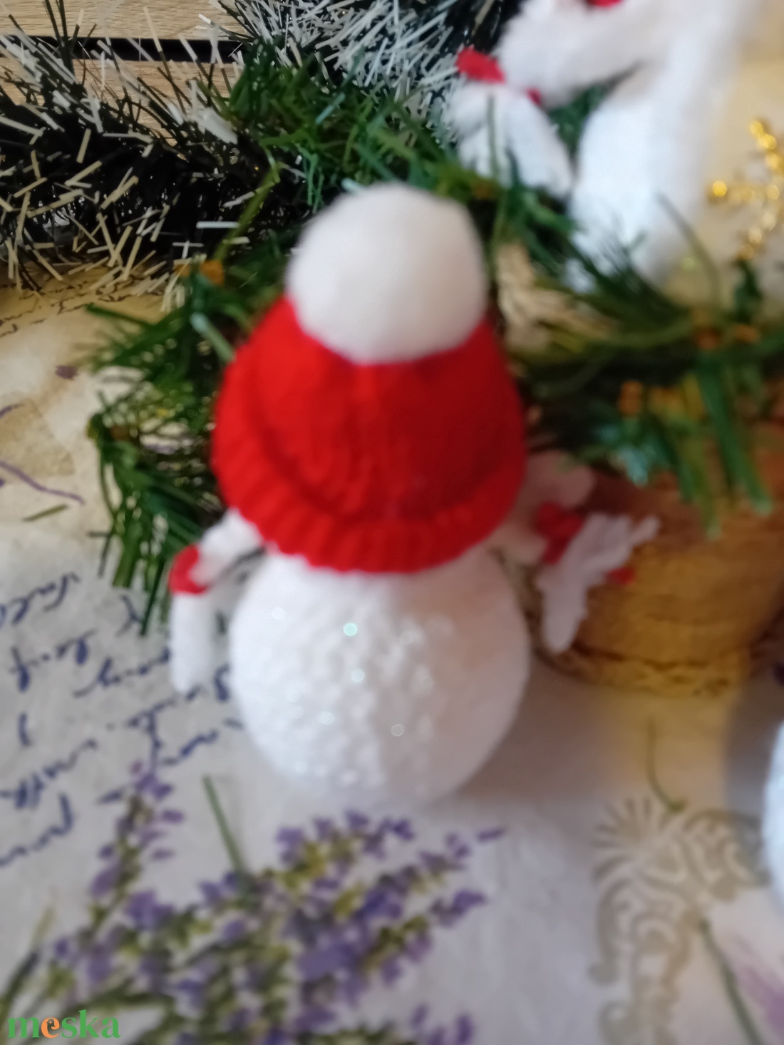 Téli karácsonyi kislány figura - karácsony - karácsonyi lakásdekoráció - karácsonyi manók, figurák - Meska.hu