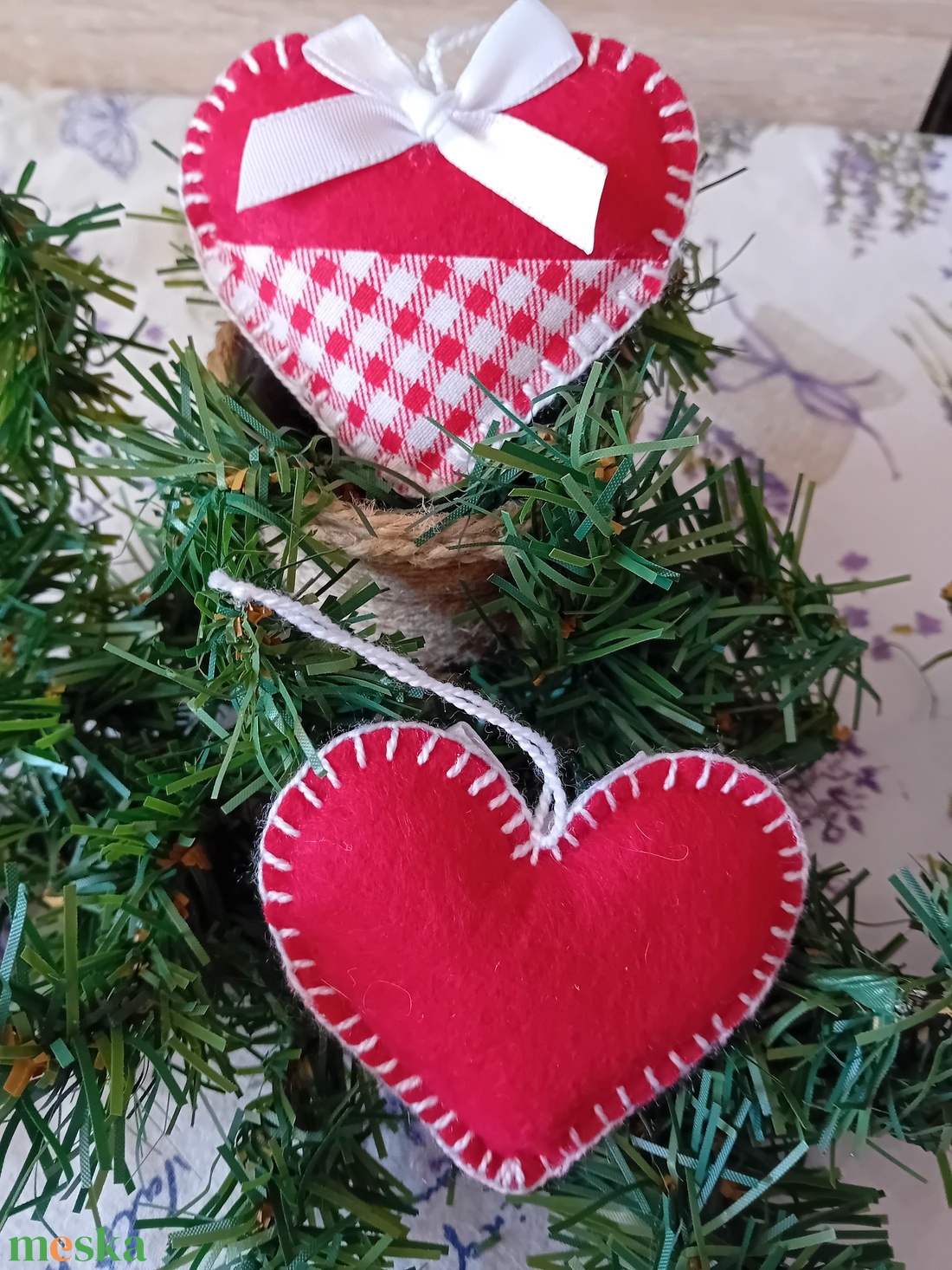 Karácsonyi szív fenyőfadísz/kiskockás - karácsony - karácsonyi lakásdekoráció - karácsonyfadíszek - Meska.hu Karácsonyi szív fenyőfadísz/kiskockás - karácsony - karácsonyi lakásdekoráció - karácsonyfadíszek - Meska.hu