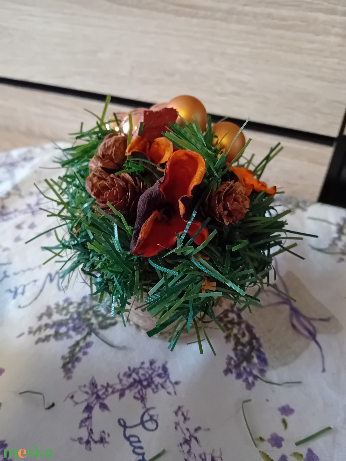 Karácsonyi mini asztaldísz - karácsony - adventi díszek - adventi asztaldísz - Meska.hu