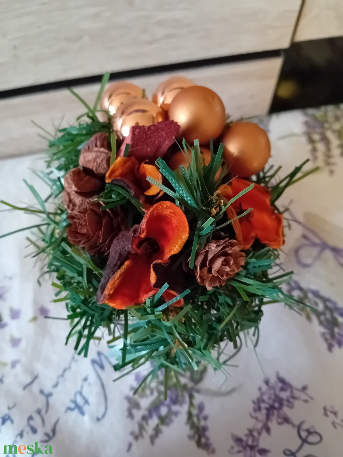 Karácsonyi mini asztaldísz - karácsony - adventi díszek - adventi asztaldísz - Meska.hu