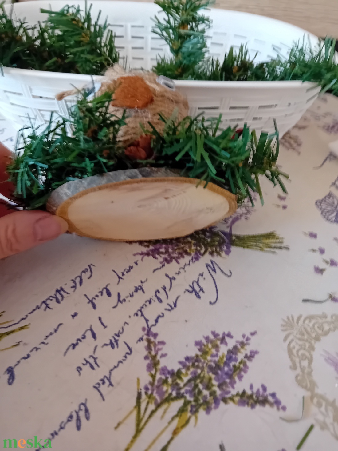 Karácsonyi bagoly asztalsísz - karácsony - karácsonyi lakásdekoráció - ünnepi asztaldekoráció - Meska.hu