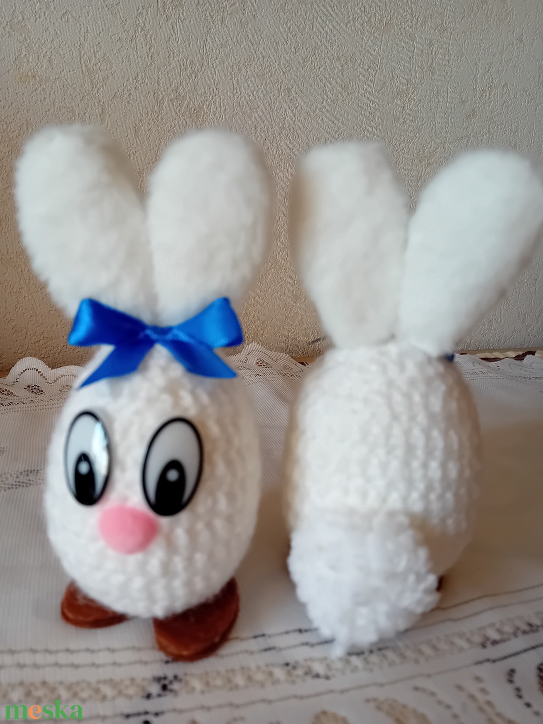 Húsvéti nyuszi tojás  - ünnepi díszek, dekorációk - húsvéti díszek és dekorációk - húsvéti asztaldíszek - Meska.hu